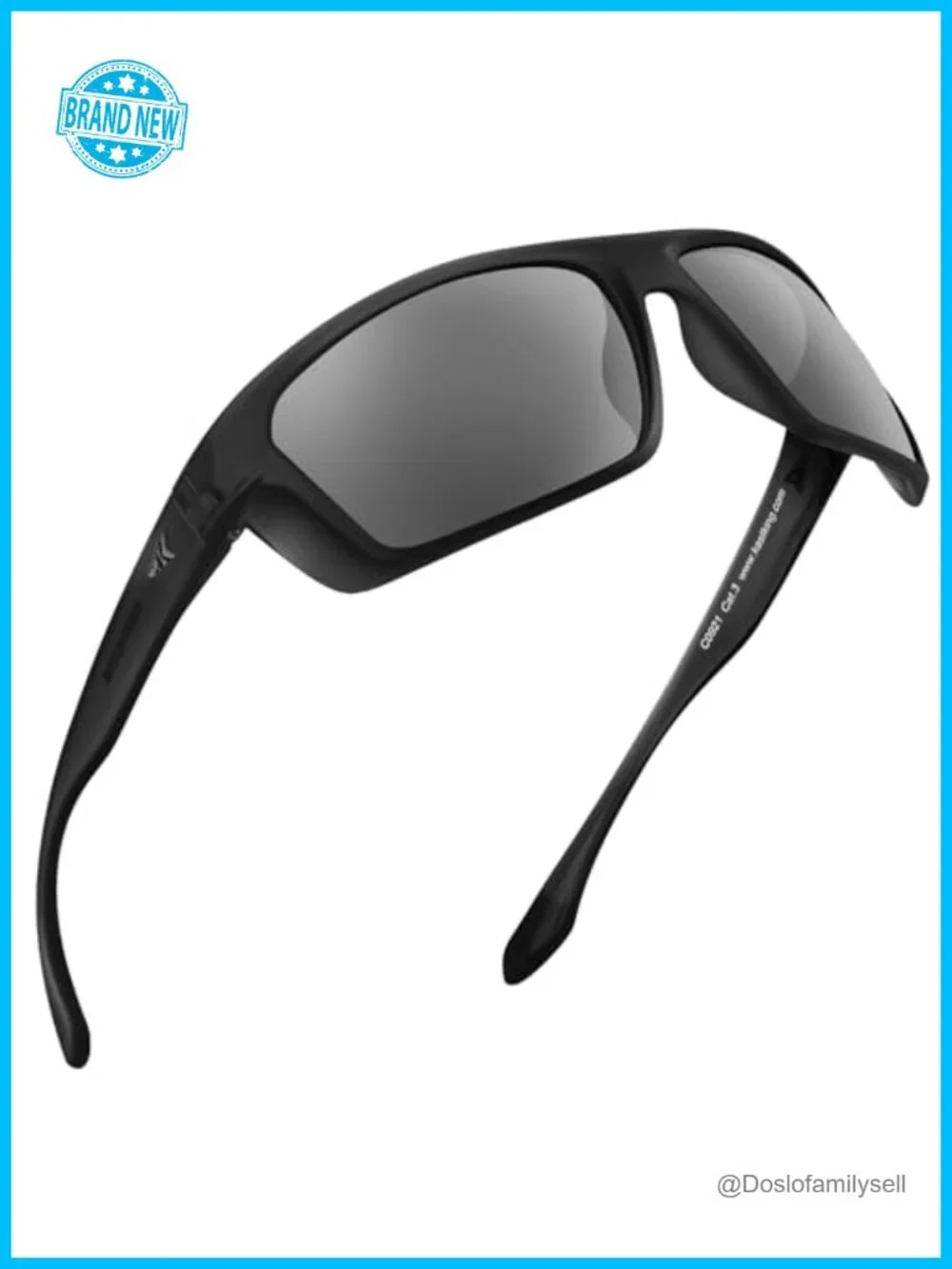 Polarized Wrap Sunglasses UV Protection Grilamid Fishing Driving Cycling